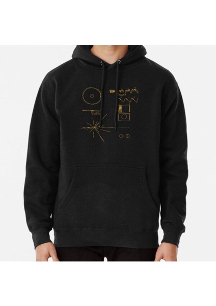 Voyager Golden Record Baskılı Sweatshirt
