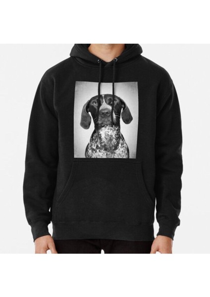 English Pointer Dog - Bw Vintage - D50 Baskılı Sweatshirt