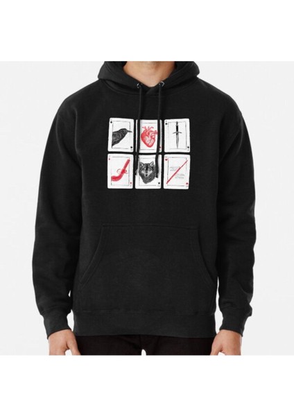Six Of Crows - Red Baskılı Sweatshirt