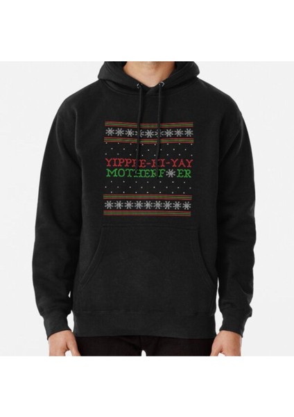 Die Hard Yippee-Ki-Yay Ugly Christmas Sweater Baskılı Sweatshirt