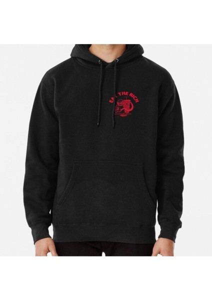 Eat The Rich Doner Döner Kebab Karl Marx Socialist Hasan Piker Baskılı Sweatshirt
