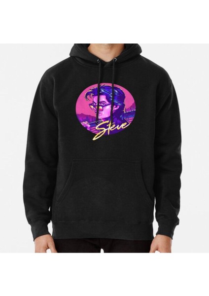 Stranger Things Steve Harrington Available On Mask Baskılı Sweatshirt