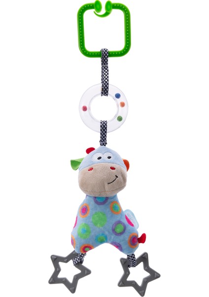 Babyjem Yumuşak Silikon Diş Kaşıyıcılı Çıngıraklı Puset Oyuncağı - Inek fiyatları