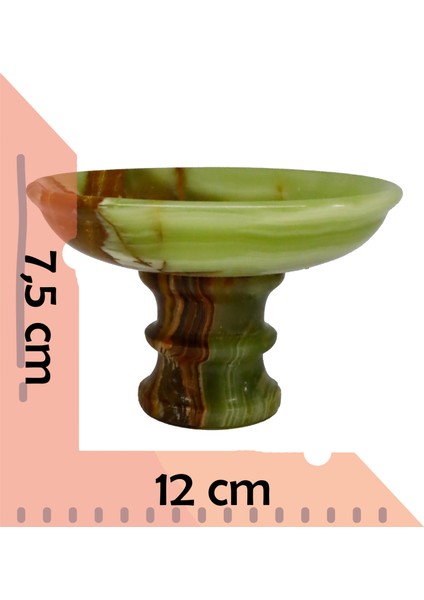 El Yapımı Dekoratif Oniks Doğal Taş Ayaklı Çanak | Şık Dekor & Özel Hediye fiyatları