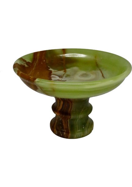 El Yapımı Dekoratif Oniks Doğal Taş Ayaklı Çanak | Şık Dekor & Özel Hediye fırsatları