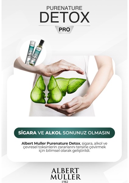 Sigara ve Alkol Etkilerini Temizlemek İçin Geliştirilmiş, Enerji Arttırıcı, Vücut Detoxu