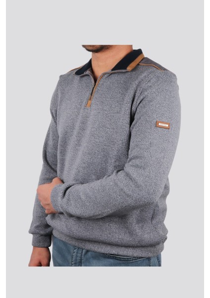 Slim Fit Muline Selanik Boğazlı Sweatshirt 209-12-24 fiyatları