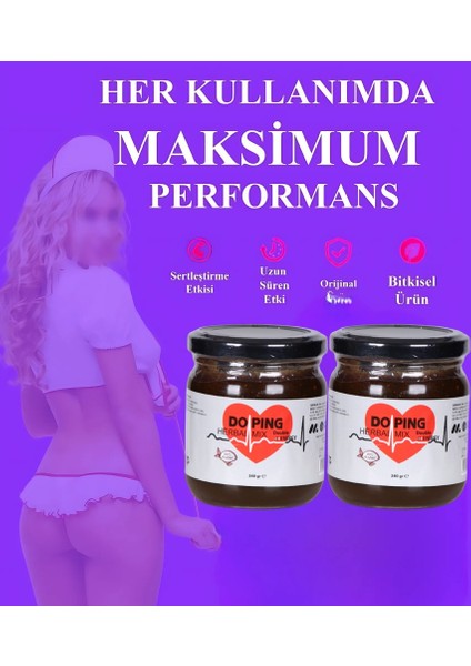 Doping Çakşır Otlu Özel P€nis P€rformans Arttırıcı Macun 240 gr x 2 Adet