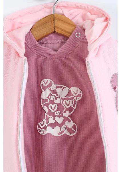 Kız Bebek 3'lü Takım - Pembe