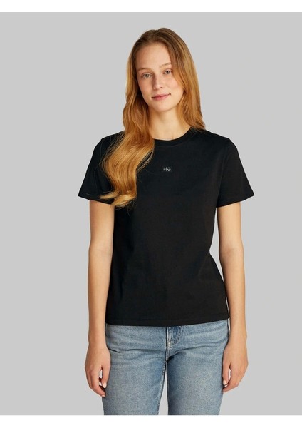 Woven Label Regular Jersey Tee