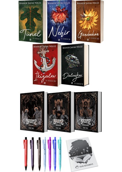 Bronz 3lü Set (Ciltli) ve Tünel Nehir Günebakan Ikizalev Daluyku (Ciltli)