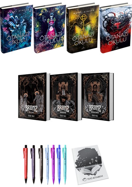 Bronz 3lü Set (Ciltli) ve Ötanazi Okulu 4lü Set (Ciltli) Maral Atmaca