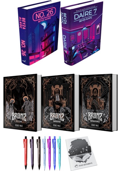 Bronz 3lü Set (Ciltli) ve No. 26 Daire 7 (Ciltli) Beyza Alkoç
