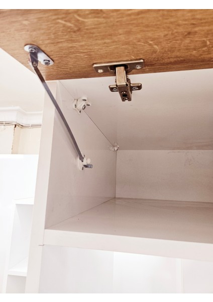 Mdf (Safir Meşe) Dicle Beyaz Çamaşır Makinası ve Kurutma Makinası Dolabı fırsatları