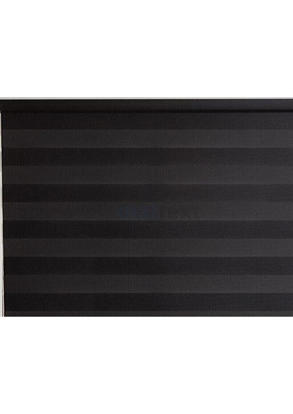 Matte x t Siyah Bambu Zebra Perde