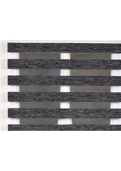 Antrasit Bambu Zebra Perde