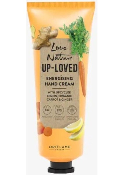 Love Nature Up-Loved Limon, Organik Havuç ve Zencefilli Nemlendirici Krem