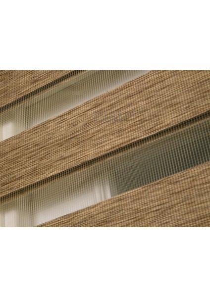 Matte x t Kahverengi Bambu Zebra Perde