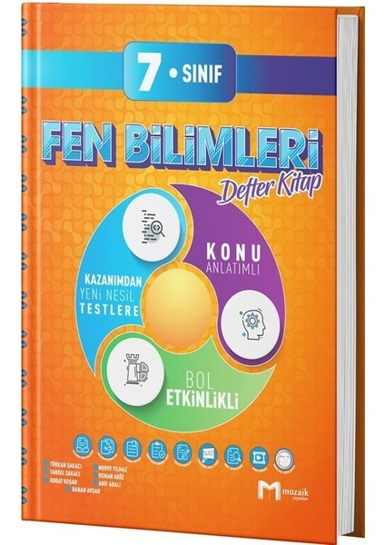 7. Sınıf Fen Bilimleri Defter Kitap