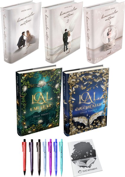 Lal Umutlar Lal Özgürlükler 2li Set (Ciltli) ve Kimsesizler Matemi 3lü Set (Ciltli) Emine Tavuz