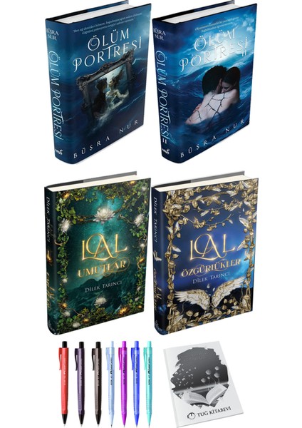 Lal Umutlar Lal Özgürlükler 2li Set (Ciltli) ve Ölüm Portresi 2li Set (Ciltli) Büşra Nur