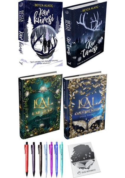 Lal Umutlar Lal Özgürlükler 2li Set (Ciltli) ve Kar Küresi Kar Tanesi (Ciltli) Beyza Alkoç