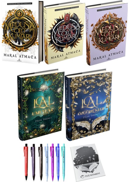 Lal Umutlar Lal Özgürlükler 2li Set (Ciltli) ve Medusanın Ölü Kumları 3lü Set (Ciltli) Maral Atmaca