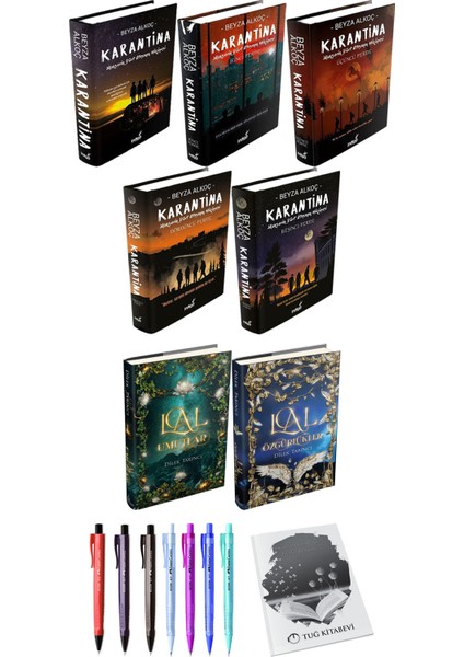 Lal Umutlar Lal Özgürlükler 2li Set (Ciltli) ve Karantina 5li Set (Ciltli) Beyza Alkoç