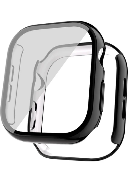 Apple Watch 10 46mm Sert PC Kasa Electroplatink Çerçeveli Ekran Koruyucu Zore Watch Gard 36