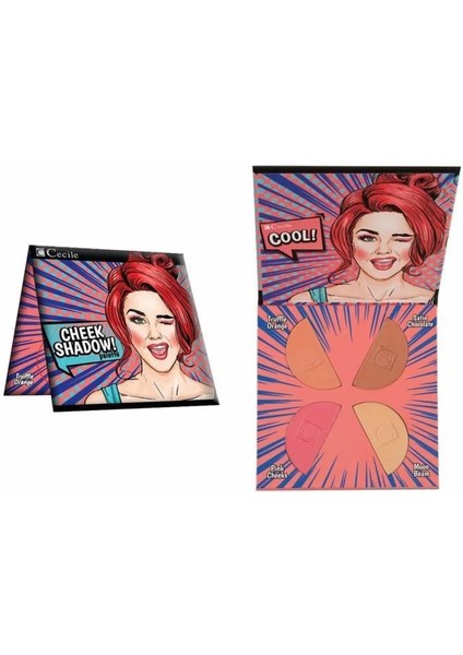 Pembe-Bronz Tonlar ve Aydınlatıcı-Kontür-Allık Palet Seti