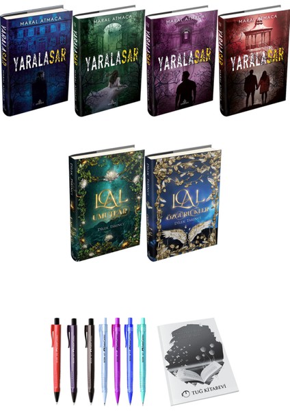 Lal Umutlar Lal Özgürlükler 2li Set (Ciltli) ve Yaralasar 4lü Set (Ciltli) Maral Atmaca