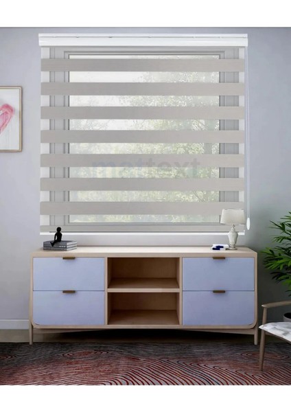 Gri Geniş Plise Zebra Perde fiyatları