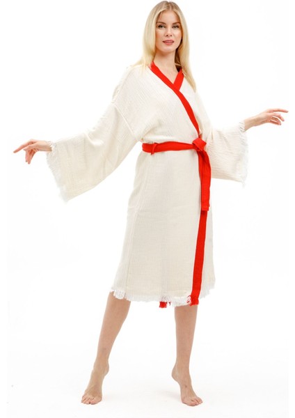 Müslin Kimono %100 Pamuklu Afrikalı Kadın Baskılı Desenli Bornoz Kaftan Sabahlık fırsatları