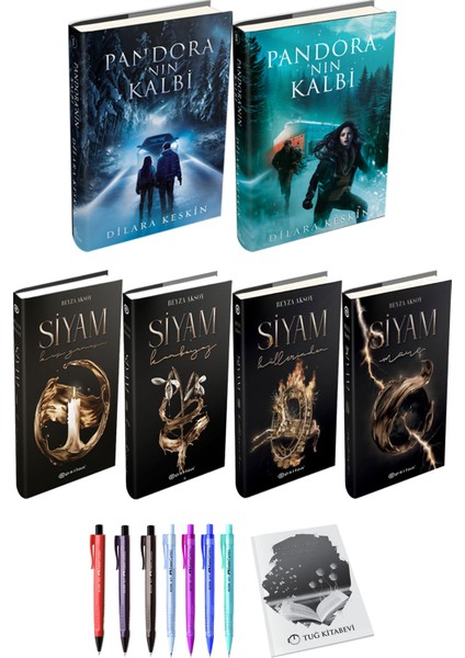 Siyam 4lü Set (Ciltli) ve Pandora'nın Kalbi 2li Set (Ciltli) Dilara Keskin