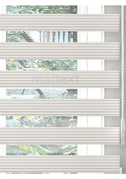 Beyaz Dar Plise Zebra Perde fiyatları