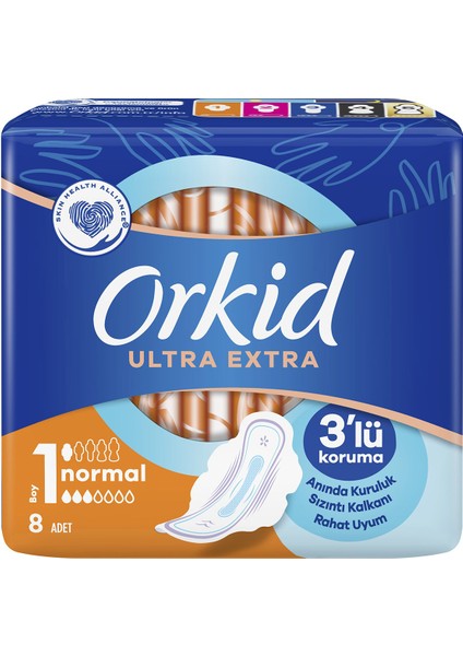 Ultra Extra Normal Tekli Paket No: 1 8'li *3 Paket