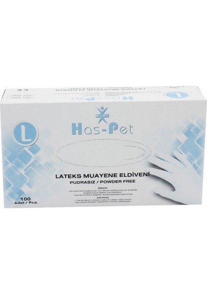 Has-Pet Late  x   Pudrasız Large Eldiven 100 Lü Paket 13