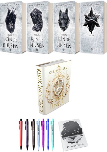 Içinde Bir Sen 4lü Set (Ciltli) ve Kırık Inci (Ciltli) Beyza Alkoç