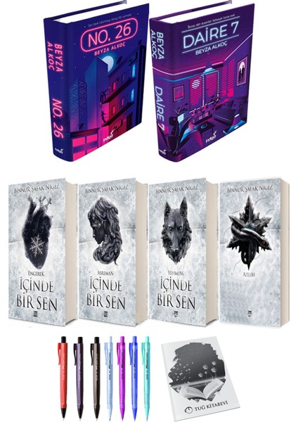 Içinde Bir Sen 4lü Set (Ciltli) ve No. 26 Daire 7 (Ciltli) Beyza Alkoç