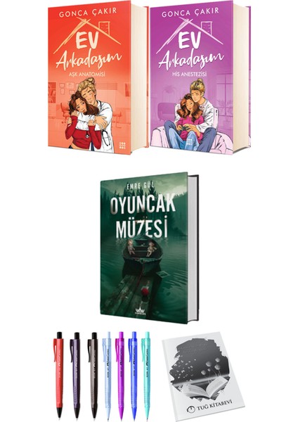 Ev Arkadaşım Aşk Anatomisi His Anestezisi (Ciltli) ve Oyuncak Müzesi (Ciltli) Emre Gül
