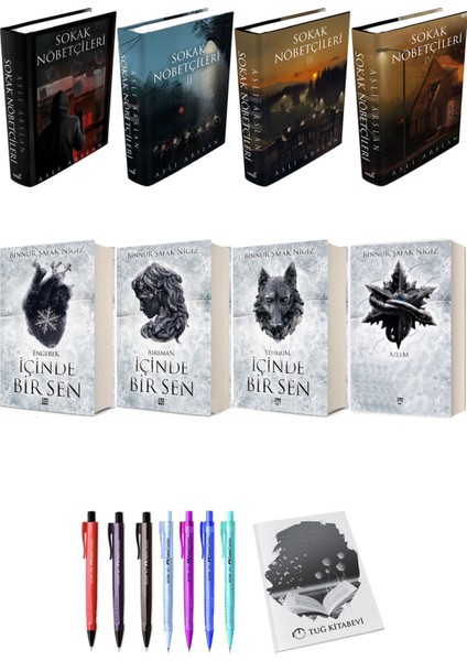 Içinde Bir Sen 4lü Set (Ciltli) ve Sokak Nöbetçileri 4lü Set (Ciltli) Aslı Arslan