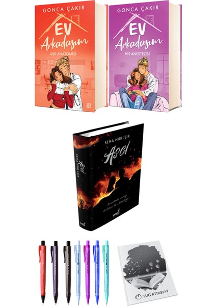 Ev Arkadaşım Aşk Anatomisi His Anestezisi (Ciltli) ve Asel (Ciltli) Sena Nur Işık