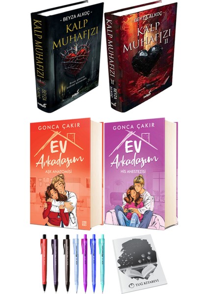 Ev Arkadaşım Aşk Anatomisi His Anestezisi (Ciltli) ve Kalp Muhafızı 2li Set (Ciltli) Beyza Alkoç