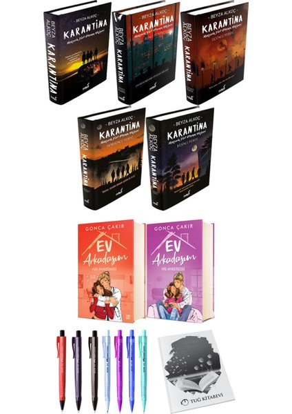 Ev Arkadaşım Aşk Anatomisi His Anestezisi (Ciltli) ve Karantina 5li Set (Ciltli) Beyza Alkoç