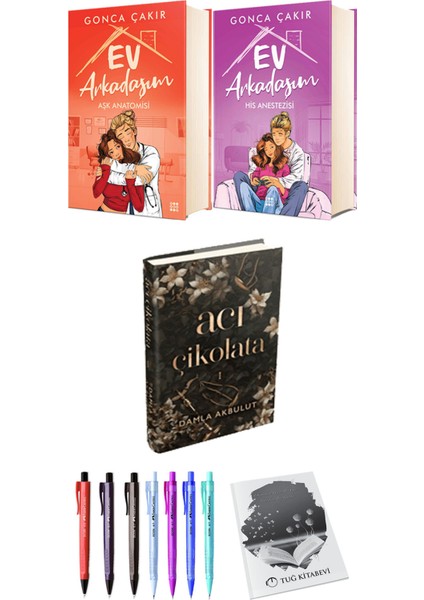 Ev Arkadaşım Aşk Anatomisi His Anestezisi (Ciltli) ve Acı Çikolata 1 (Ciltli) Damla Akbulut