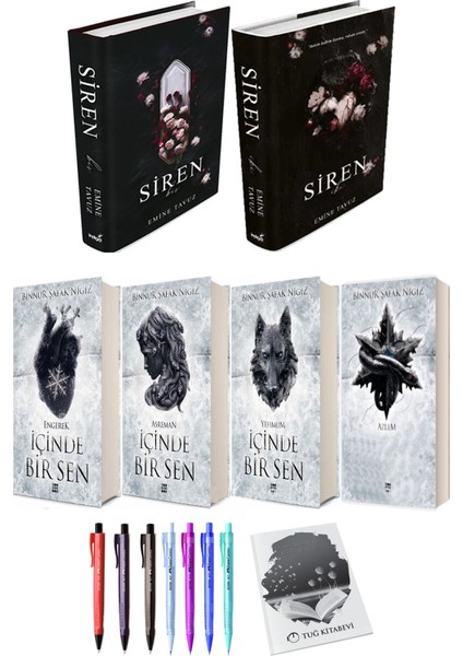 Içinde Bir Sen 4lü Set (Ciltli) ve Siren 2li Set (Ciltli) Emine Tavuz