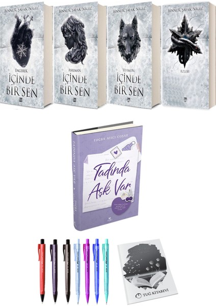 Içinde Bir Sen 4lü Set (Ciltli) ve Tadında Aşk Var (Ciltli) Tuğba Atıcı Coşar
