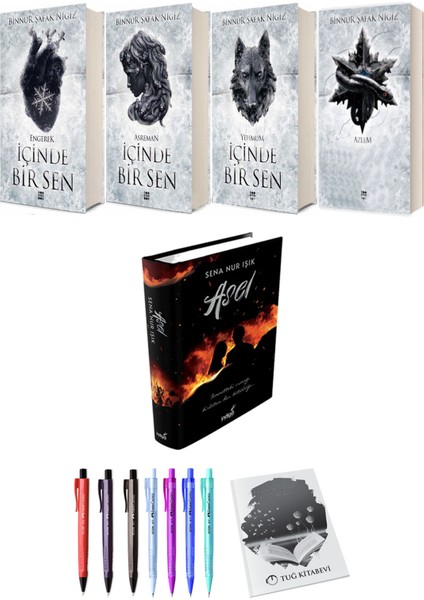 Içinde Bir Sen 4lü Set (Ciltli) ve Asel (Ciltli) Sena Nur Işık