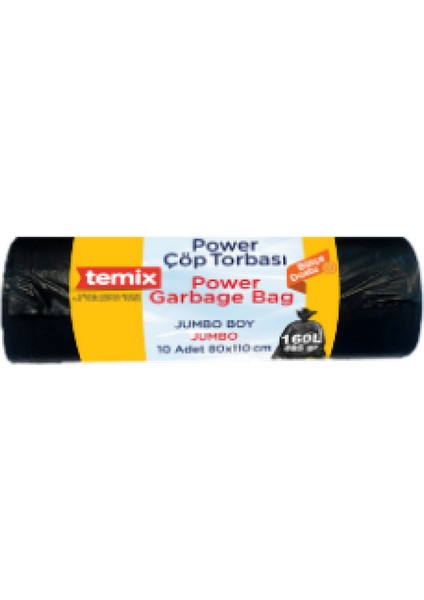 Jumbo Boy Çöp Poşeti 80x110cm (1x10 Adet)