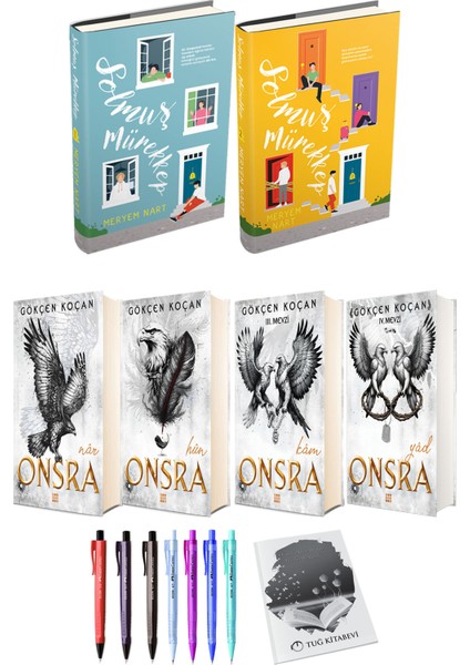 Onsra Nar Hun Kam Yad 4lü Set (Ciltli) ve Solmuş Mürekkep 2li Set (Ciltli) Meryem Nart